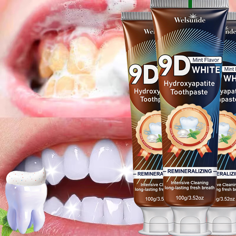 Remineralizing Toothpaste - 9D WHITE Tandpasta met muntensmaak en