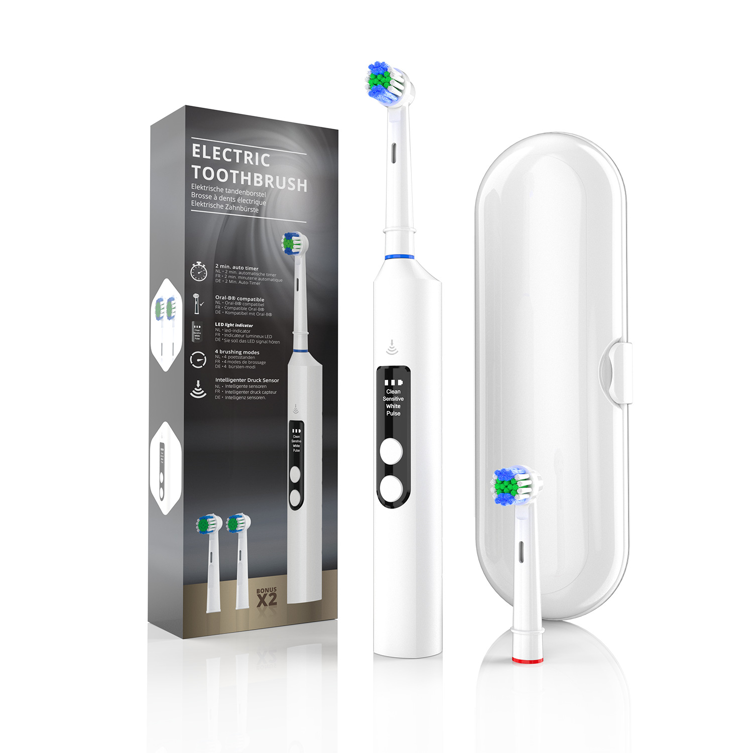 Electric Toothbrush Sonic - Draadloze oplaadbare volautomatische slimme elektrische tandenborstel