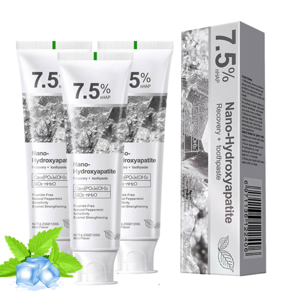 Remineralizing Toothpaste - 7,5% Nano Hydroxyapatiet Tandpasta Witmakend Zachte
