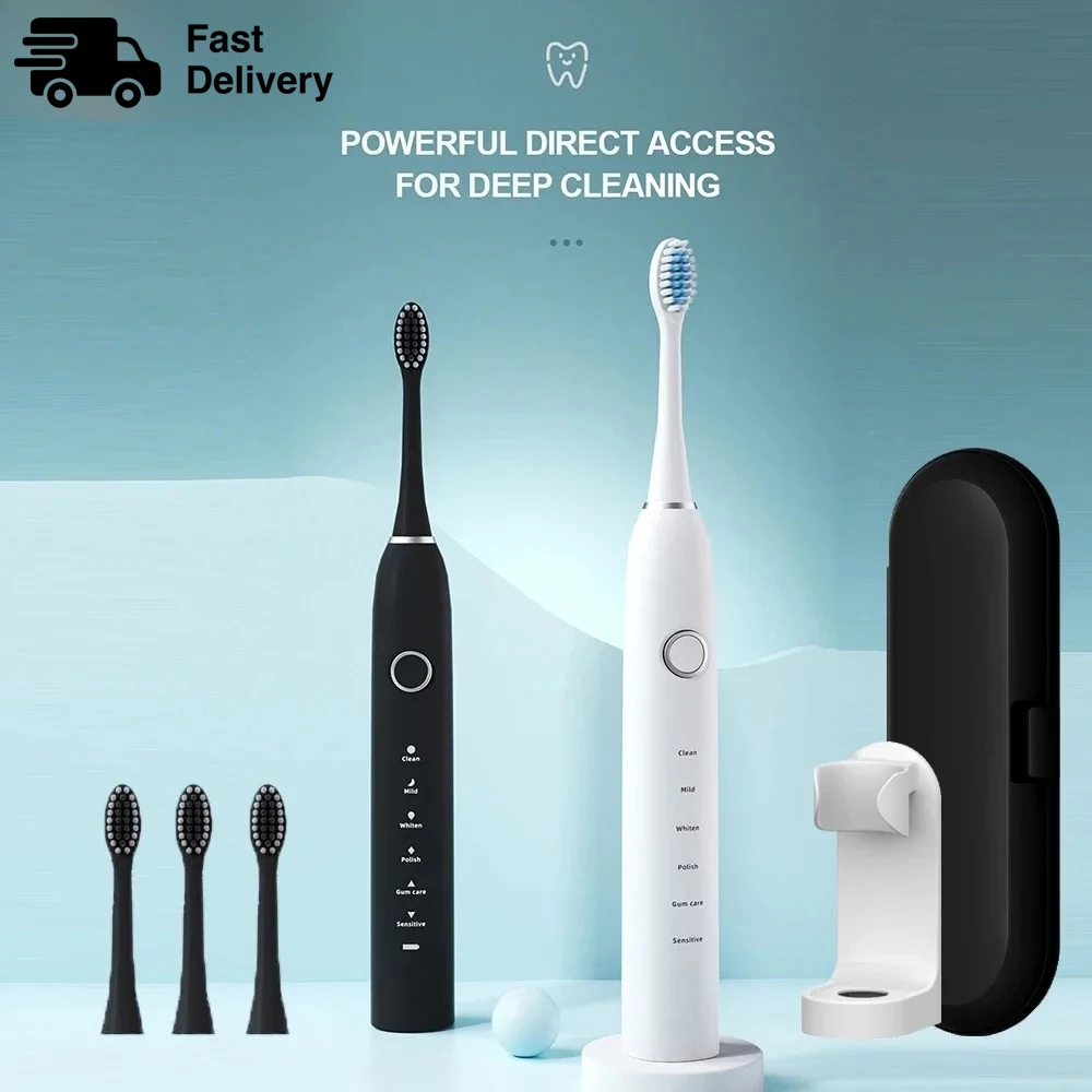 Electric Toothbrush Sonic - KLXKLX Sonic Elektrische Tandenborstel IPX7 Oplaadbare