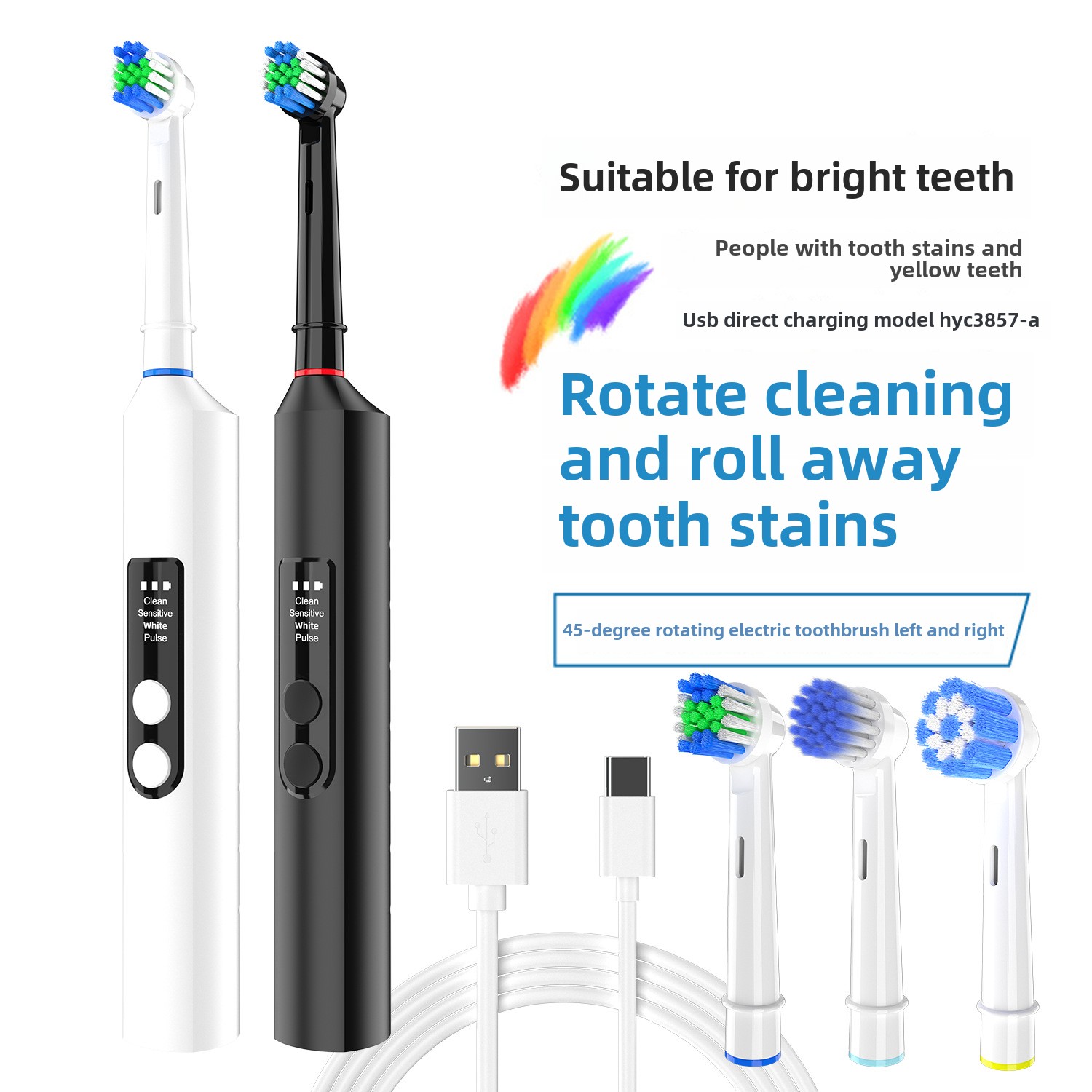 Draadloze oplaadbare volautoma - Electric Toothbrush Sonic recensie en prijs