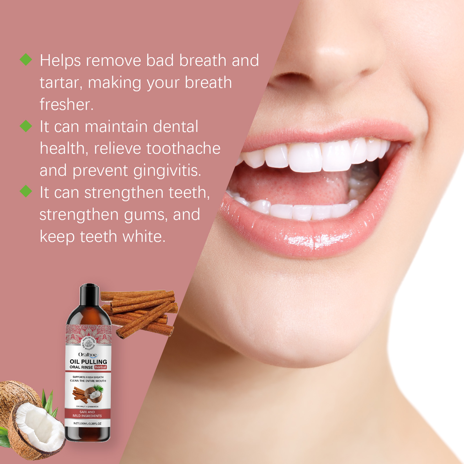 Kokosnoot Trekken Olie Mondwat - Coconut Oil Pull recensie en prijs