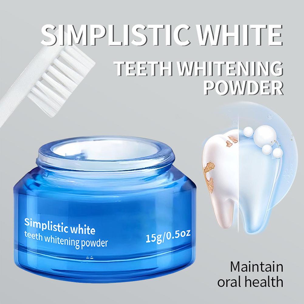 Simplistic Wit Tandbleekpoeder - Teeth Whitening Results recensie en prijs