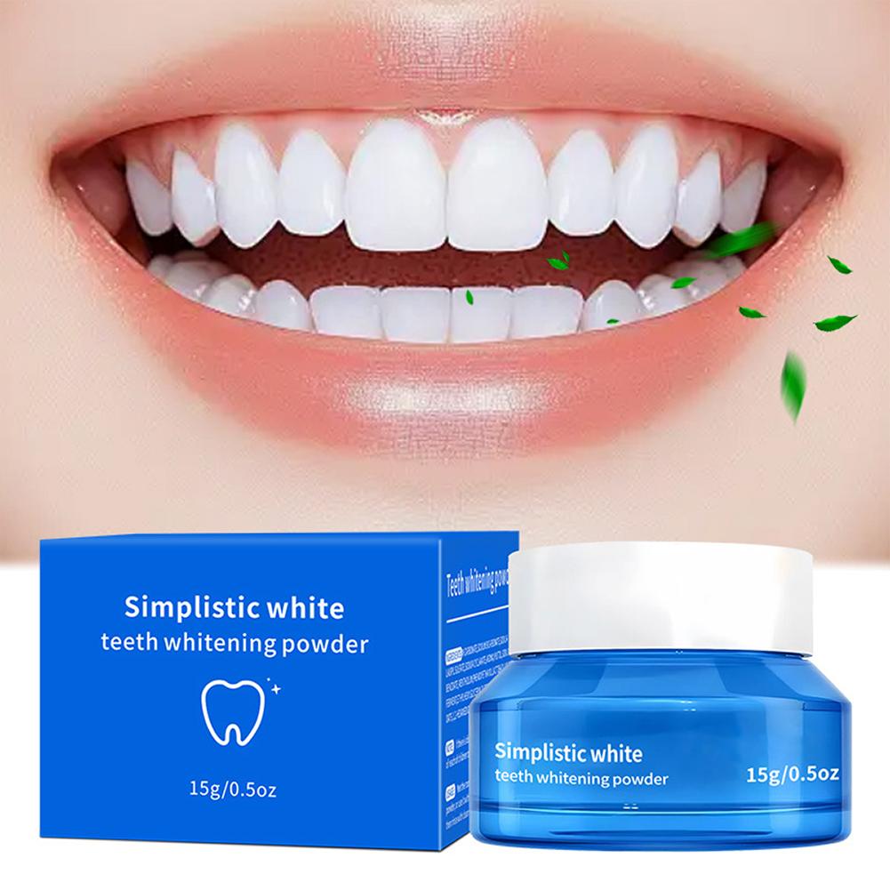 Simplistic Wit Tandbleekpoeder - Teeth Whitening Results recensie en prijs