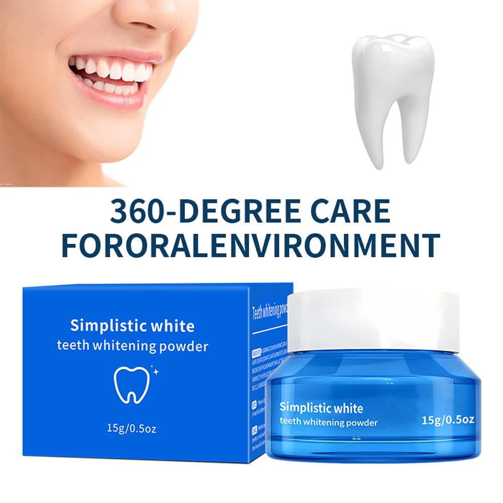 Simplistic Wit Tandbleekpoeder - Teeth Whitening Results recensie en prijs