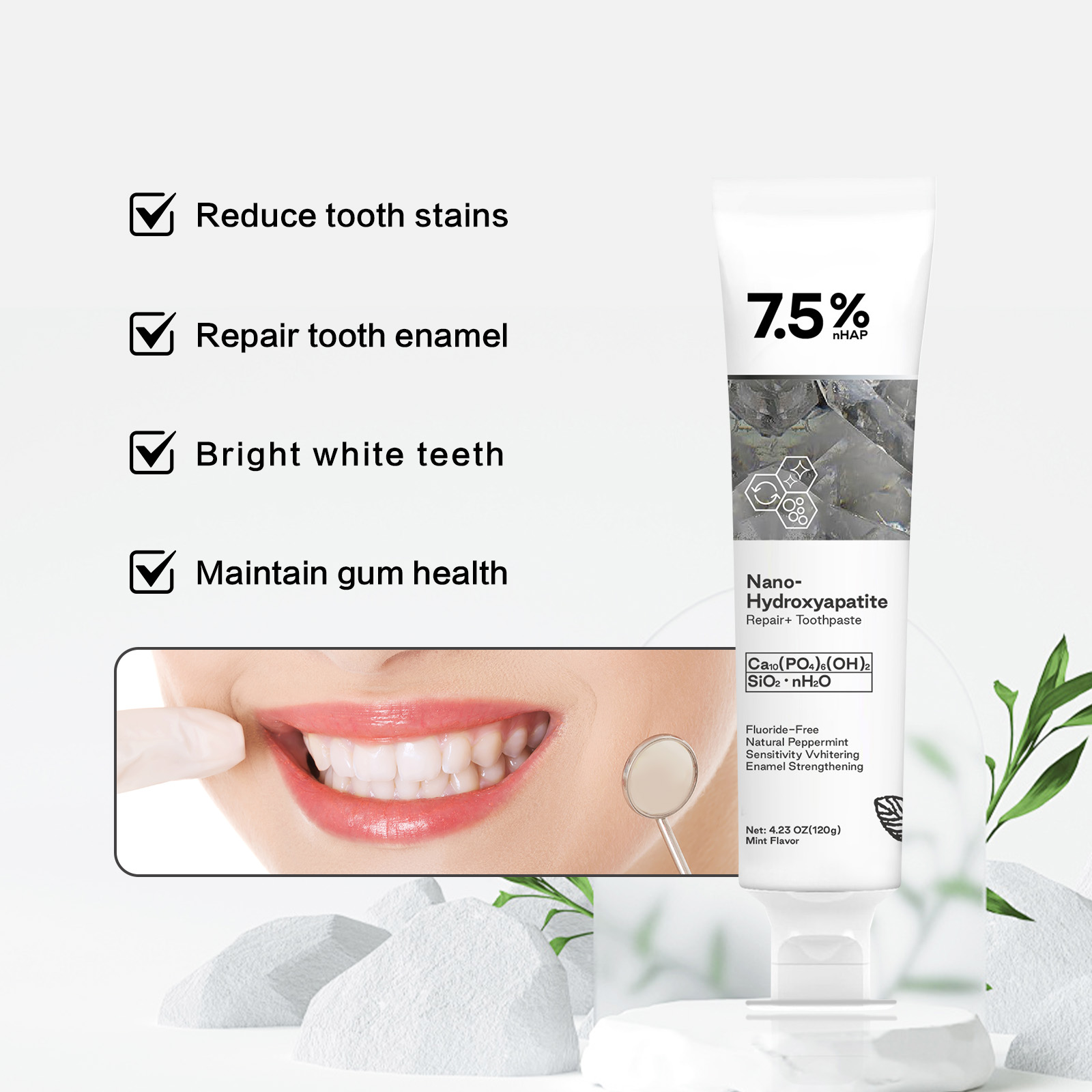 Nano Hydroxyapatiet Tandpasta  - Remineralizing Toothpaste recensie en prijs