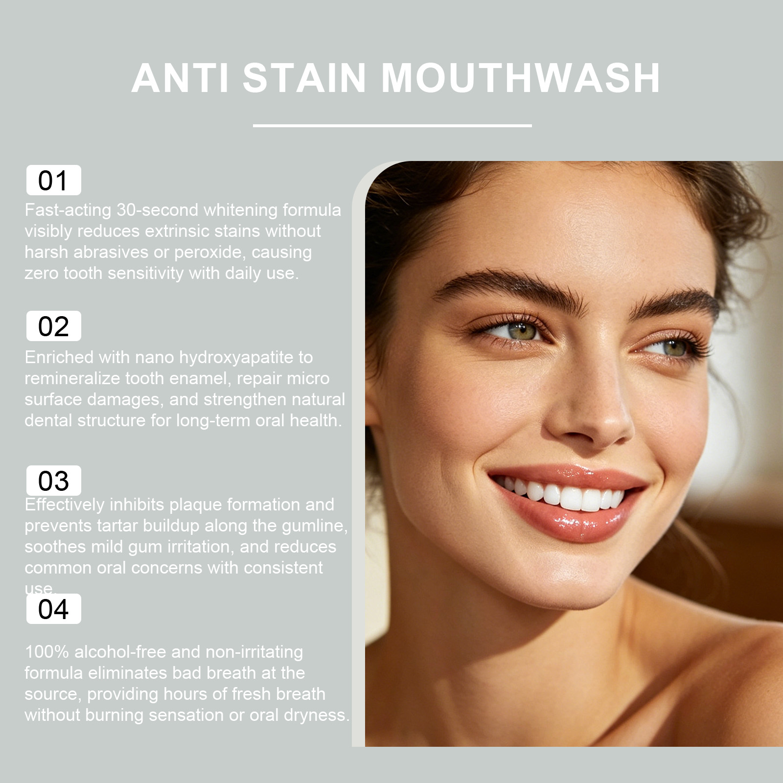 CleJoy Anti-vlek mondspoelmidd - Whitening Mouthwash recensie en prijs