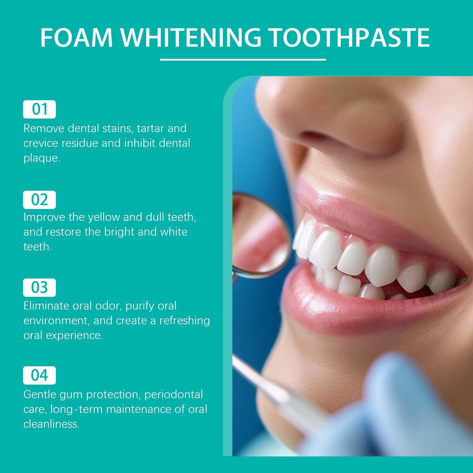 Tandpasta in schuimvorm voor h - Teeth Whitening Mousse recensie en prijs