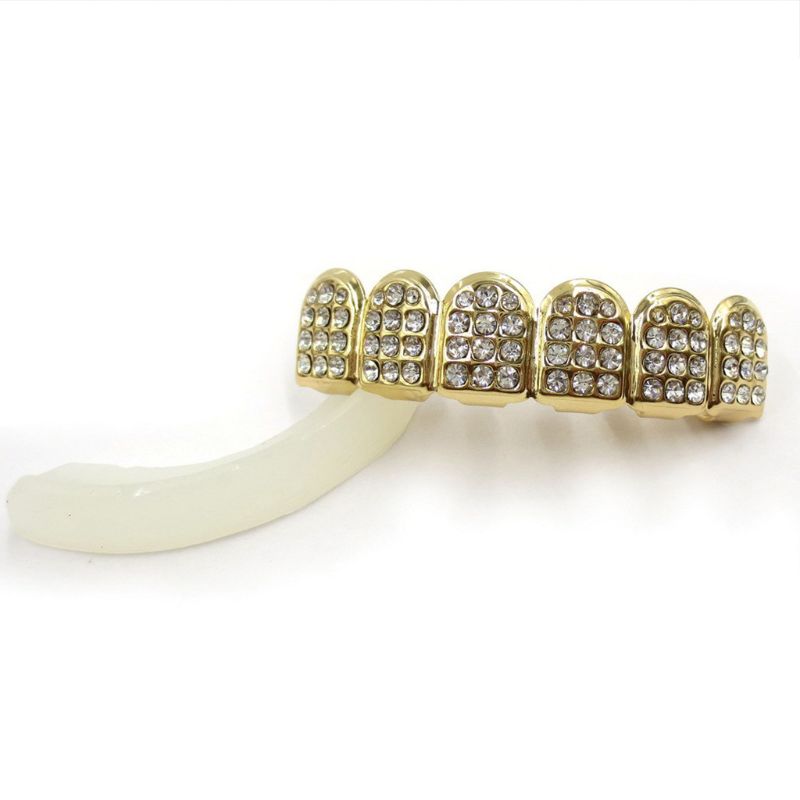 Mode HIPHOP Tand Bretels Goud/ - Teeth Whitening Moulds recensie en prijs