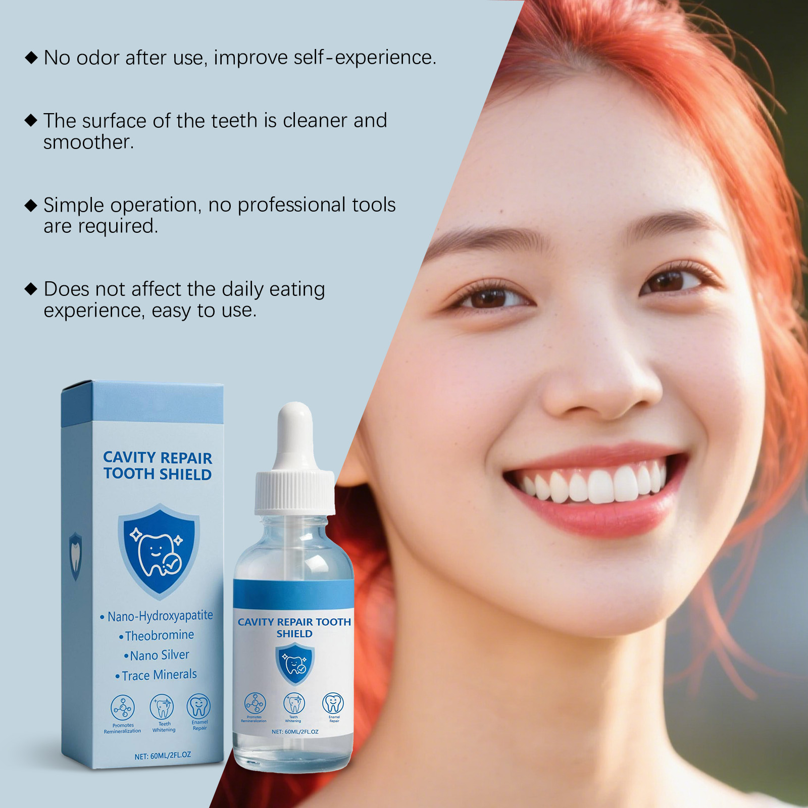 Tandserum voor holtereparatie, - Teeth Whitening Essence recensie en prijs