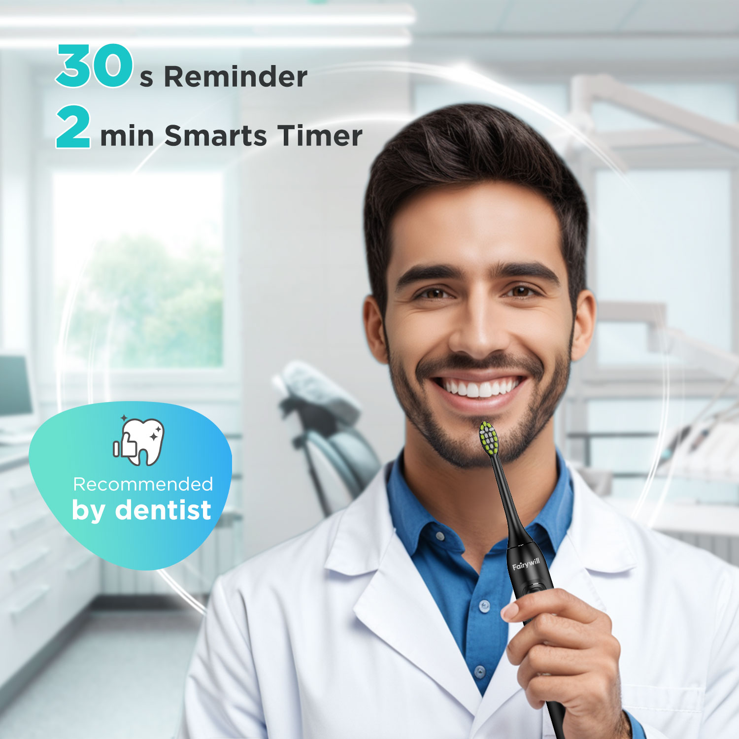 Fairywill elektrische sonische - Electric Toothbrush Sonic recensie en prijs