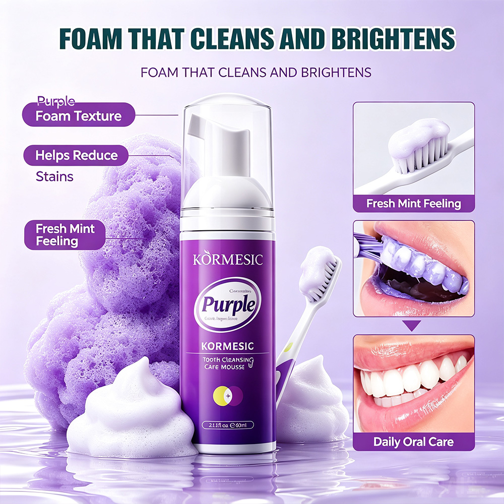 Paarse Whitening Tand Mousse S - Teeth Whitening Mousse recensie en prijs