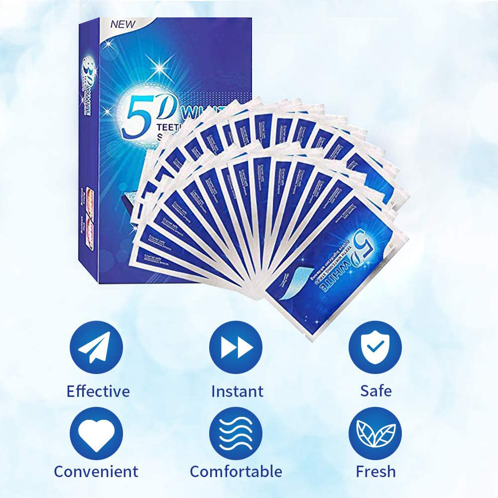 5D Witmakende Tandstrips, Whit - Teeth Whitening Results recensie en prijs