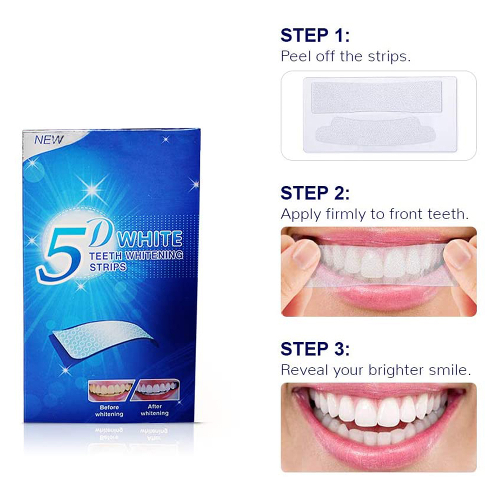 5D Witmakende Tandstrips, Whit - Teeth Whitening Results recensie en prijs