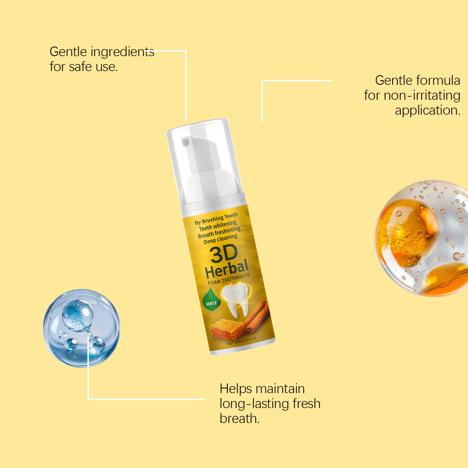 Kruidentandpasta Biologische f - Teeth Whitening Mousse recensie en prijs